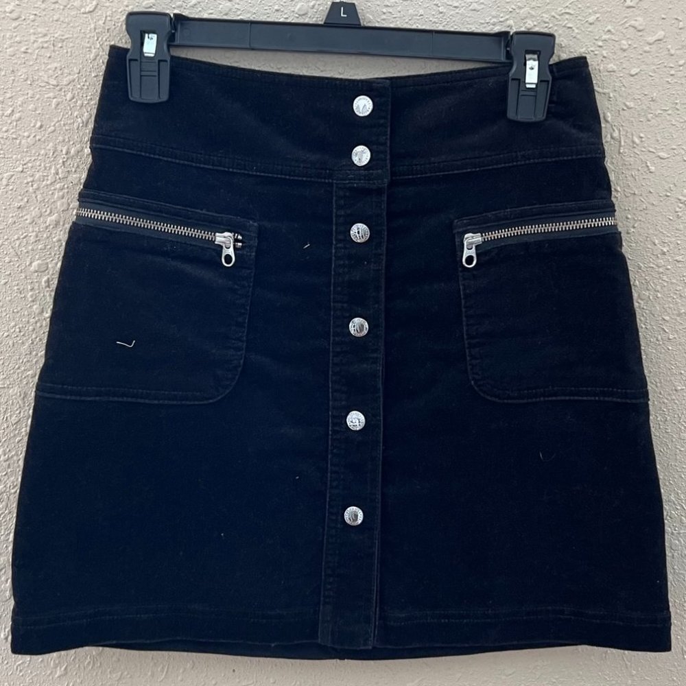 Black High-Waisted Mini Skirt